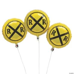 Train 18" Mylar Balloons - 3 Pc.