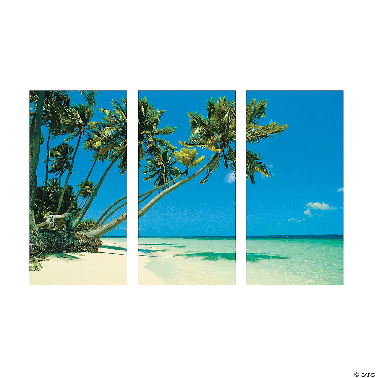 Tropical Beach Backdrop - 3 Pc. 4 Tropical Beach Backdrop - 3 Pc. - Image 2