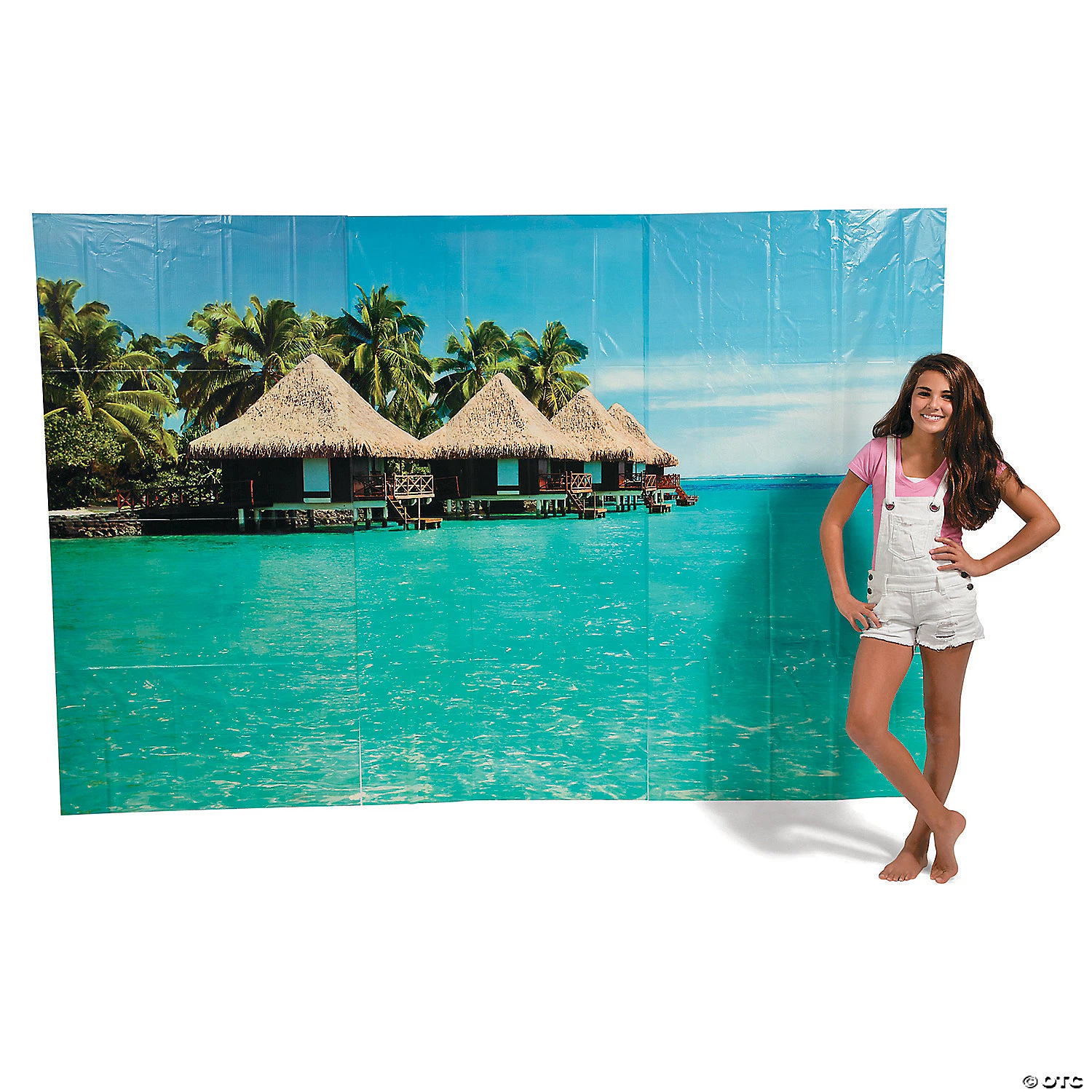Tropical Cabana Backdrop - 3 Pc. 4 Tropical Cabana Backdrop - 3 Pc. - Image 2