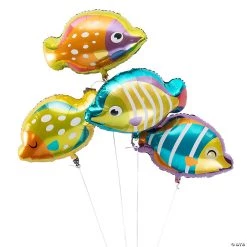 Tropical Fish 18" Mylar Balloons - 4 Pc.