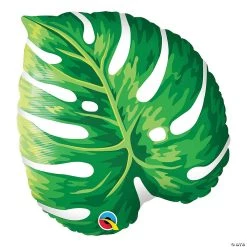 Tropical Philodendron Leaf-Shaped 21" Mylar Balloon