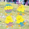 Tumbling Easter Chicks Yard Stakes - 4 Pc. -Party Decorations Sales Shop tumbling easter chicks yard stakes 4 pc 13961531