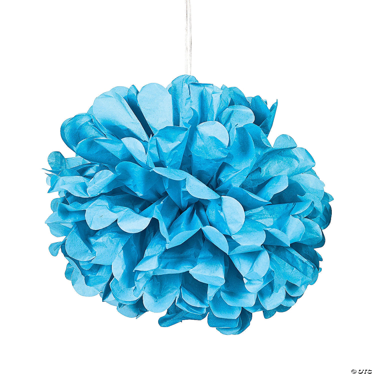 Hanging Tissue Paper Pom-Pom Decorations - 6 Pc. 3 Hanging Tissue Paper Pom-Pom Decorations - 6 Pc.