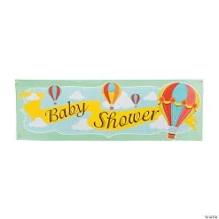 Up & Away Party Giant Plastic Banner