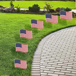 USA Flag Yard Signs - 6 Pc.