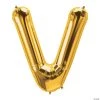 V Gold Letter 34" Mylar Balloon -Party Decorations Sales Shop v gold letter 34 mylar balloon13930308