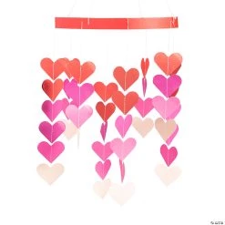 Valentine Hanging Heart Mobile Decoration