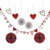 Valentine Hearts Hanging Decorating Kit – 9 Pc. -Party Decorations Sales Shop valentine hearts hanging decorating kit 9 pc 14095571