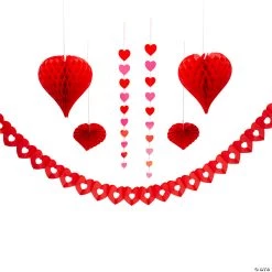 Valentine’s Day Hanging Decorating Kit - 9 Pc.