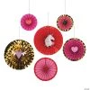 Valentine Unicorn Hanging Fans - 6 Pc. -Party Decorations Sales Shop valentine unicorn hanging fans 6 pc 13933278