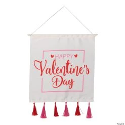 Valentine's Day Banner With Tassels