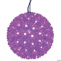 Vickerman 10" Purple LED Starlight Sphere Lighted Hanging Decor
