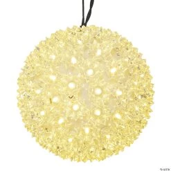 Vickerman 10" White Twinkle LED Starlight Sphere Lighted Hanging Decor