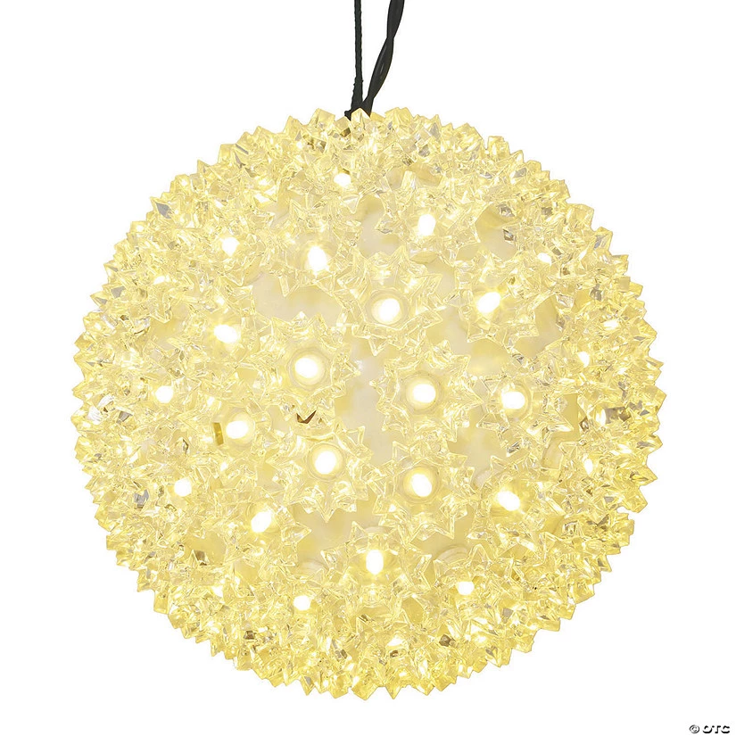 Vickerman 10" White Twinkle LED Starlight Sphere Lighted Hanging Decor 3 Vickerman 10" White Twinkle LED Starlight Sphere Lighted Hanging Decor