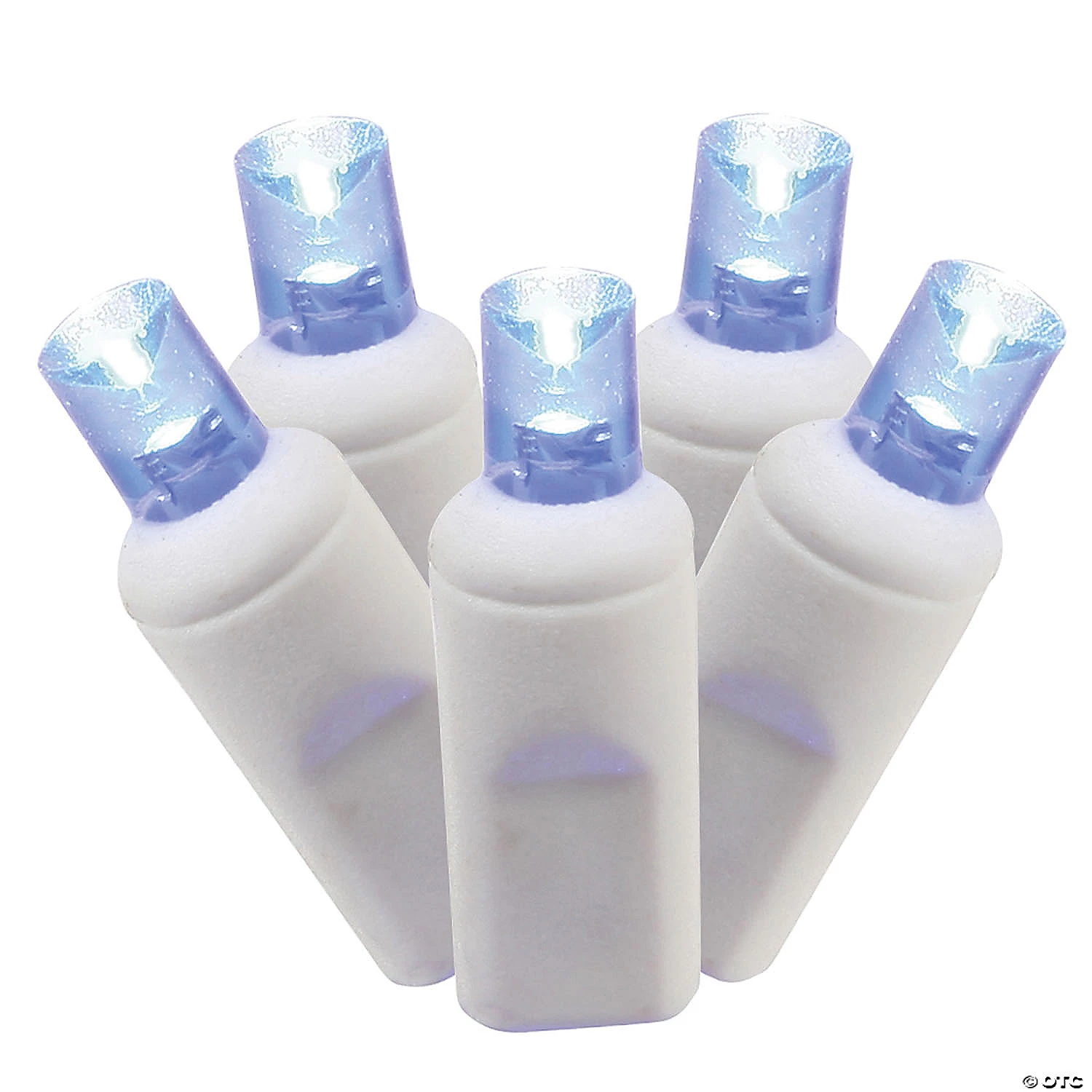 Vickerman 100 Lights LED Blue with White Wire Wide Angle Set - 4"x34' Long Christmas Light Set 3 Vickerman 100 Lights LED Blue with White Wire Wide Angle Set - 4"x34' Long Christmas Light Set