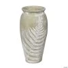 Vickerman 11" Laurel Green Vase White Fern Pattern 1 Vickerman 11" Laurel Green Vase White Fern Pattern -Party Decorations Sales Shop vickerman 11 laurel green vase white fern pattern13938343