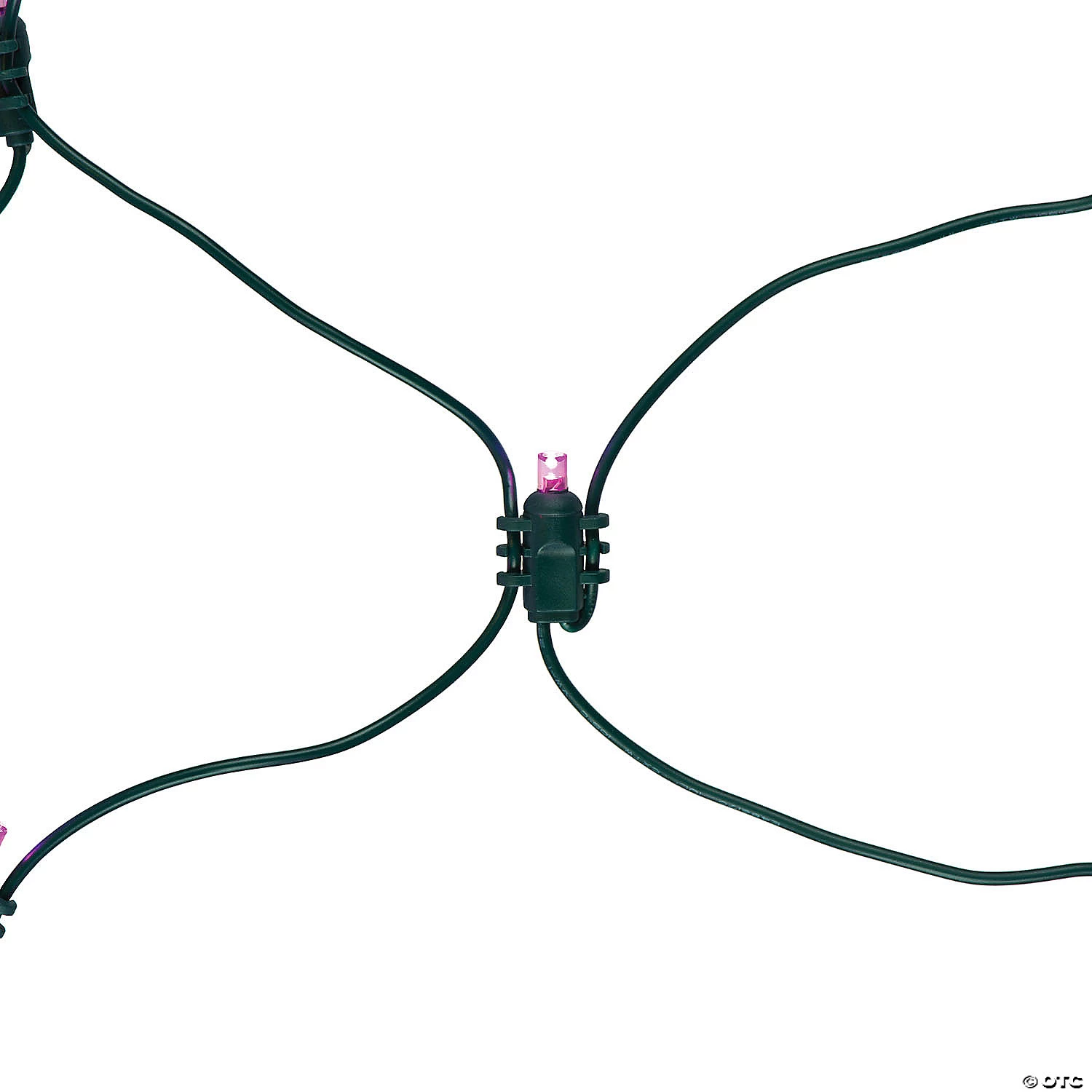 Vickerman 120 Christmas Lights 4'x6' LED Pink with Green Wire Wide Angle Net 4 Vickerman 120 Christmas Lights 4'x6' LED Pink with Green Wire Wide Angle Net - Image 2