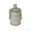 Vickerman 13.5" Rustic Metal Container with Handles -Party Decorations Sales Shop vickerman 13 5 rustic metal container with handles13938380