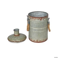 Vickerman 13.5" Rustic Metal Container with Handles 5 Vickerman 13.5" Rustic Metal Container with Handles -Party Decorations Sales Shop vickerman 13 5 rustic metal container with handles13938380 a01