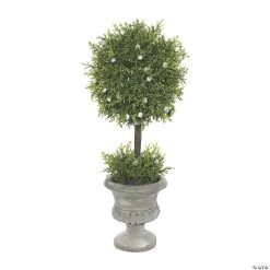 Vickerman 15" Artificial Green Oregan Juniper Topiary