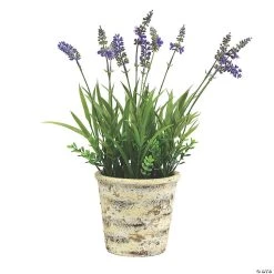 Vickerman 16.5" Artificial Lavender in Round Paper Pot