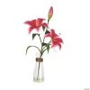 Vickerman 16.5" Pink Lily Floral Arrangement -Party Decorations Sales Shop vickerman 16 5 pink lily floral arrangement13938419
