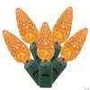 Vickerman 200 Christmas Lights LED Orange with Green Wire Set - 6" Spacing, 100' Long -Party Decorations Sales Shop vickerman 200 christmas lights led orange with green wire set 6 spacing 100 long13989750