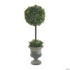 Vickerman 21" Artificial Green Boxwood Topiary In Container -Party Decorations Sales Shop vickerman 21 artificial green boxwood topiary in container13938486