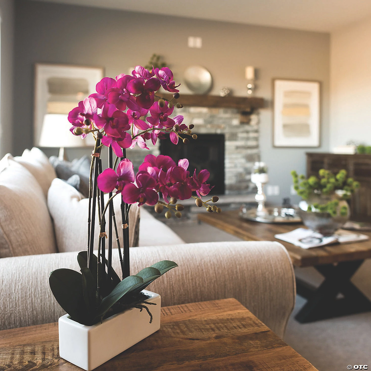 Vickerman 21" Artificial Purple Orchid 4 Vickerman 21" Artificial Purple Orchid - Image 2