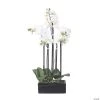Vickerman 21" Artificial White Potted Orchid -Party Decorations Sales Shop vickerman 21 artificial white potted orchid13938495
