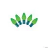 Vickerman 25 Lights LED C7 Green with Green Wire - 8" Spacing, 16' Long Christmas Light Set -Party Decorations Sales Shop vickerman 25 lights led c7 green with green wire 8 spacing 16 long christmas light set13989809