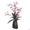 Vickerman 29" Artificial Mini Dancing Purple Orchid in Ceramic Pot -Party Decorations Sales Shop vickerman 29 artificial mini dancing purple orchid in ceramic pot13938628