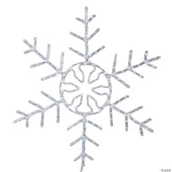 Vickerman 36" LED 240 Lights Pure White Forked Snowflake Lighted Decor