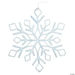 Vickerman 36" Pure White LED Diamond Snowflake Lighted Decor