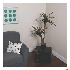 Vickerman 4' Artificial Marginata Bush in Black Pot -Party Decorations Sales Shop vickerman 4 artificial marginata bush in black pot13938928 a03