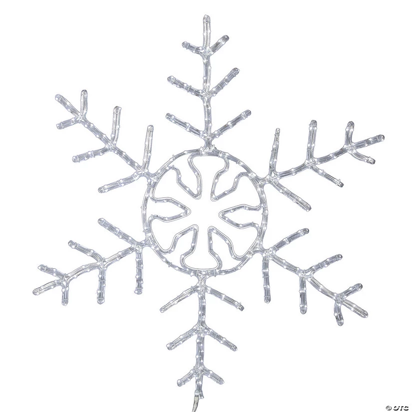 Vickerman 48" LED 320 Lights Pure White Forked Snowflake Lighted Decor 3 Vickerman 48" LED 320 Lights Pure White Forked Snowflake Lighted Decor