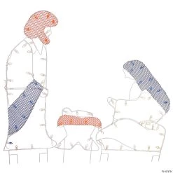 Vickerman 55" x 68" Wire Silhouette Nativity Lighted Decor