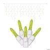 Vickerman 70 Lights LED Lime with White Wire Icicle Christmas Light Set - 9' Long 1 Vickerman 70 Lights LED Lime with White Wire Icicle Christmas Light Set - 9' Long -Party Decorations Sales Shop vickerman 70 lights led lime with white wire icicle christmas light set 9 long13989770