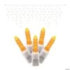 Vickerman 70 Lights LED Orange with White Wire Twinkle Icicle - 9' Long Christmas Light Set -Party Decorations Sales Shop vickerman 70 lights led orange with white wire twinkle icicle 9 long christmas light set13989843