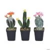Vickerman 8" Cactus in Black Plastic Planters Pots - Assorted Styles, Set of 3 1 Vickerman 8" Cactus in Black Plastic Planters Pots - Assorted Styles, Set of 3 -Party Decorations Sales Shop vickerman 8 cactus in black plastic planters pots assorted styles set of 313938817