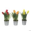 Vickerman 9.5" Artificial Assorted Set of Tulips in Metal Pot 1 Vickerman 9.5" Artificial Assorted Set of Tulips in Metal Pot -Party Decorations Sales Shop vickerman 9 5 artificial assorted set of tulips in metal pot13938831