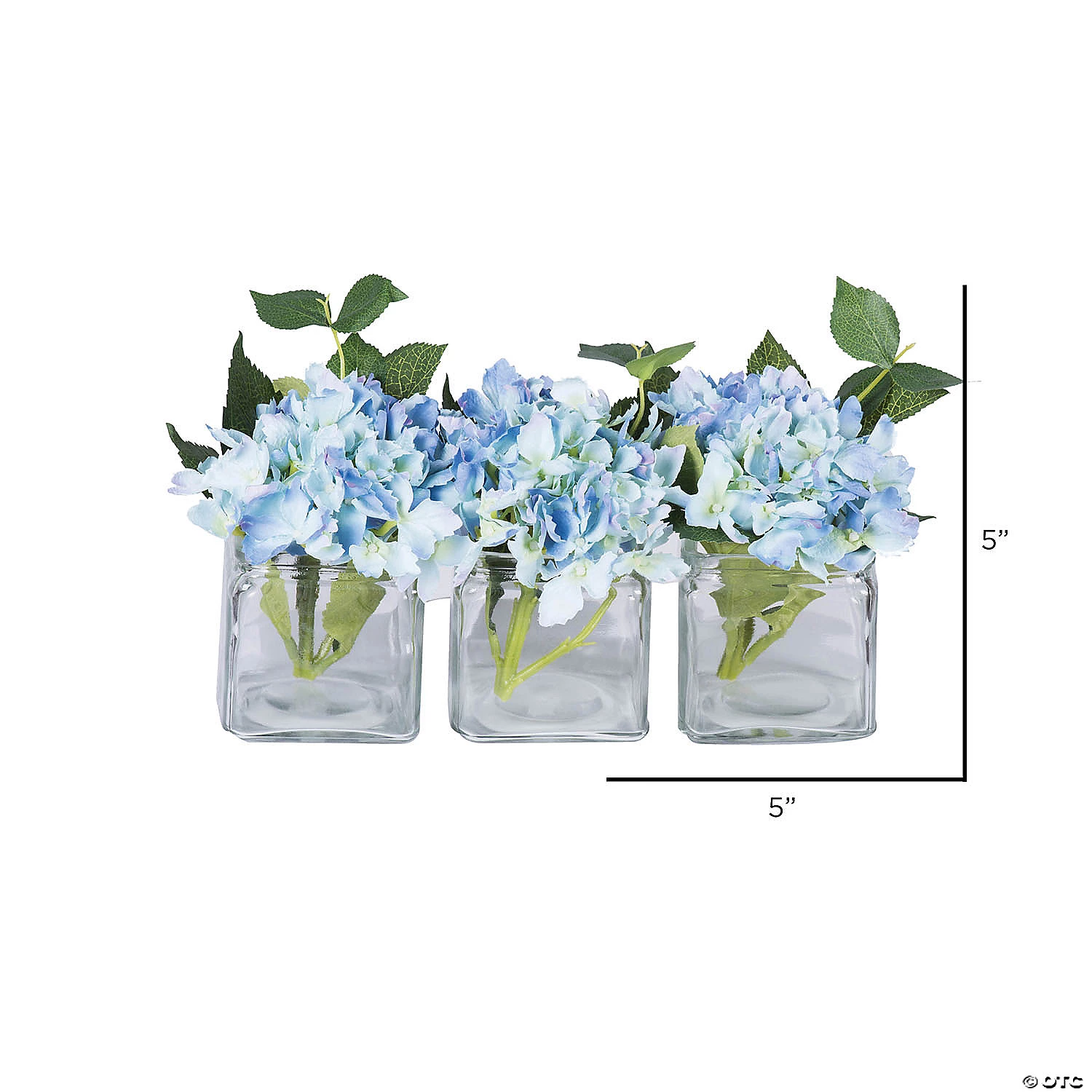 Vickerman Artificial 5" Blue Hydrangea in Cube 4 Vickerman Artificial 5" Blue Hydrangea in Cube - Image 2