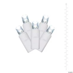 Vickerman Pure White LED Curtain Christmas Lights 50 ft