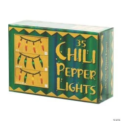 Vickerman Red Chili Pepper Bunch String Lights