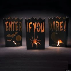 Vintage Metal Luminary Halloween Decorations - 3 Pc. 7 Vintage Metal Luminary Halloween Decorations - 3 Pc. -Party Decorations Sales Shop vintage metal luminary halloween decorations 3 pc 13804891 a02