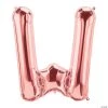 W Rose Gold Letter 34" Mylar Balloon 1 W Rose Gold Letter 34" Mylar Balloon -Party Decorations Sales Shop w rose gold letter 34 mylar balloon13930327
