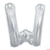 “W” Silver 34" Mylar Letter Balloon -Party Decorations Sales Shop w silver 34 mylar letter balloon13635415