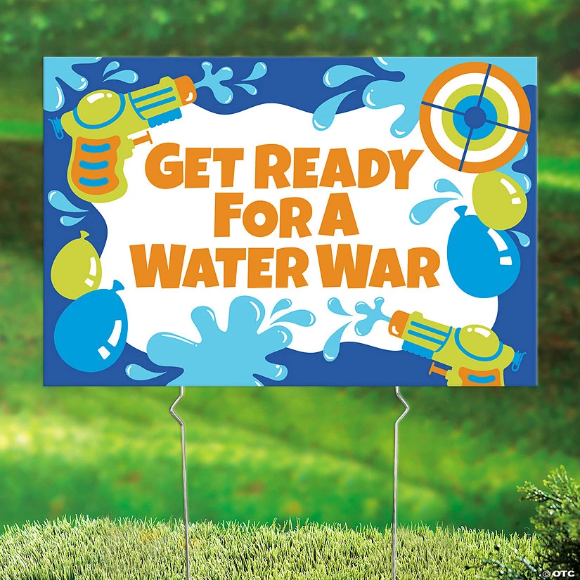 Water Wars Yard Sign 3 Water Wars Yard Sign