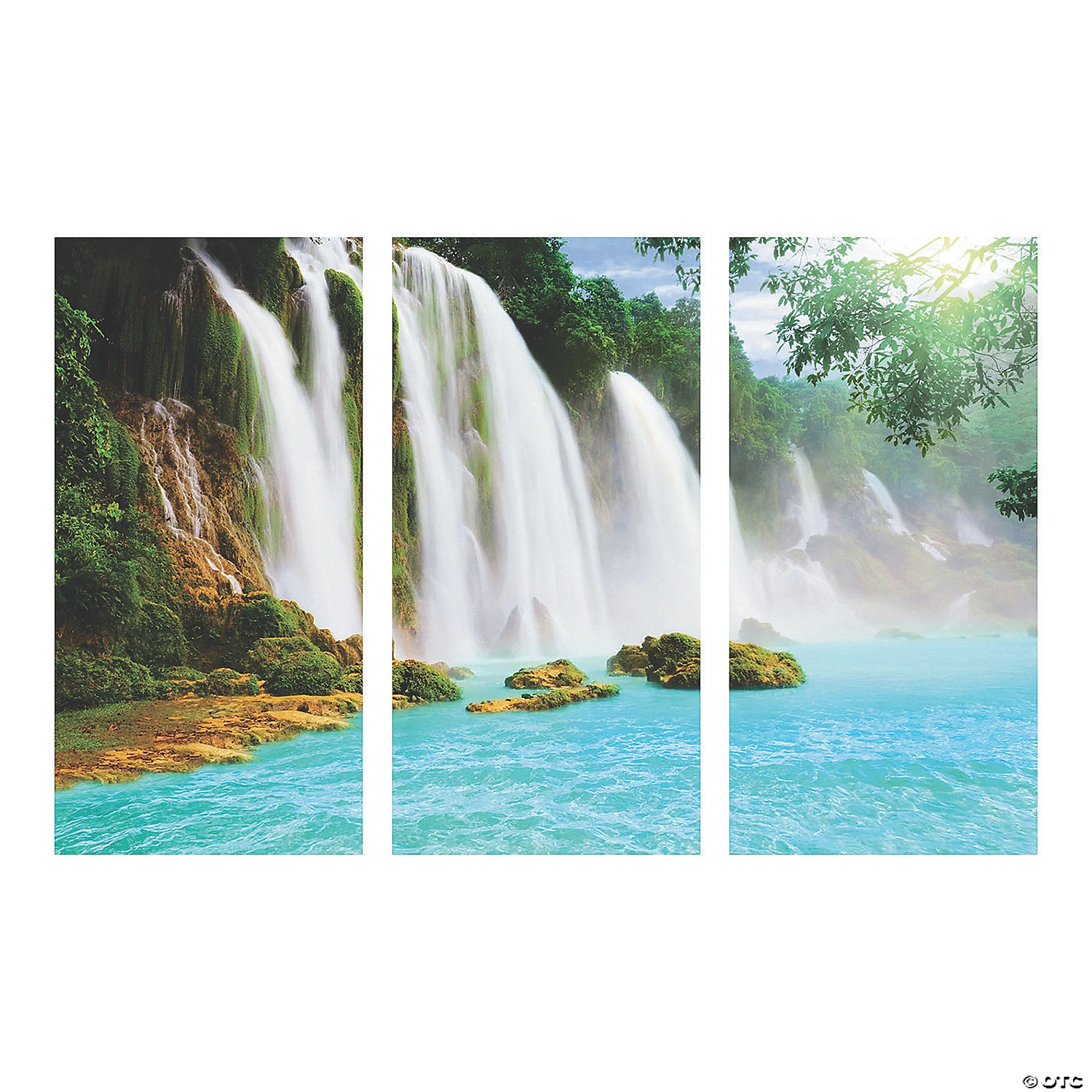 Waterfall Scene Backdrop - 3 Pc. 4 Waterfall Scene Backdrop - 3 Pc. - Image 2