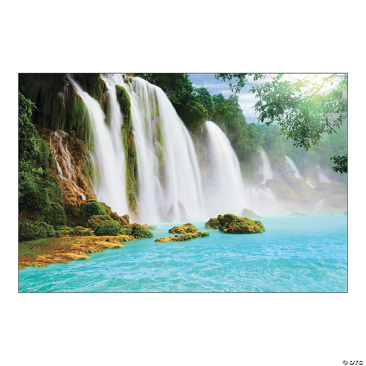 Waterfall Scene Backdrop - 3 Pc. 3 Waterfall Scene Backdrop - 3 Pc.